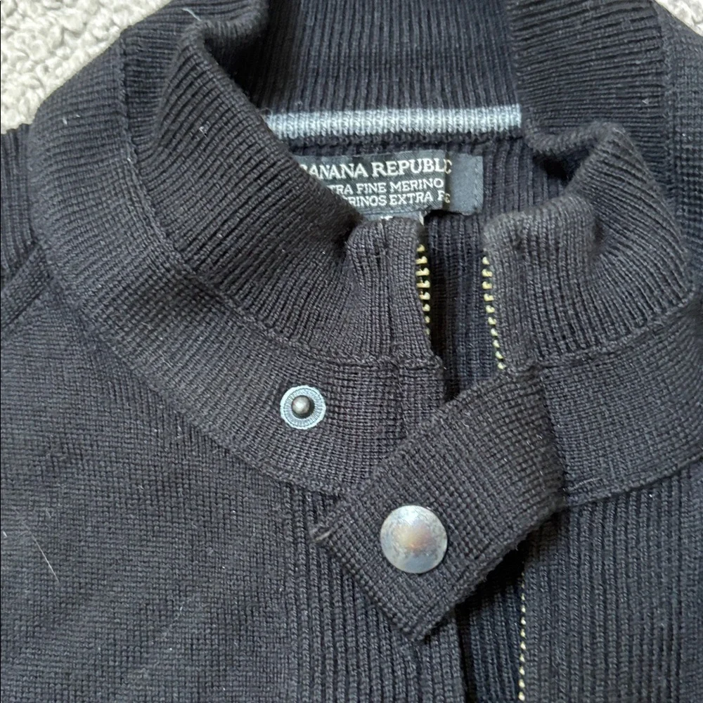 Banana Republic men’s full double zip cardigan - Picture 5 of 7